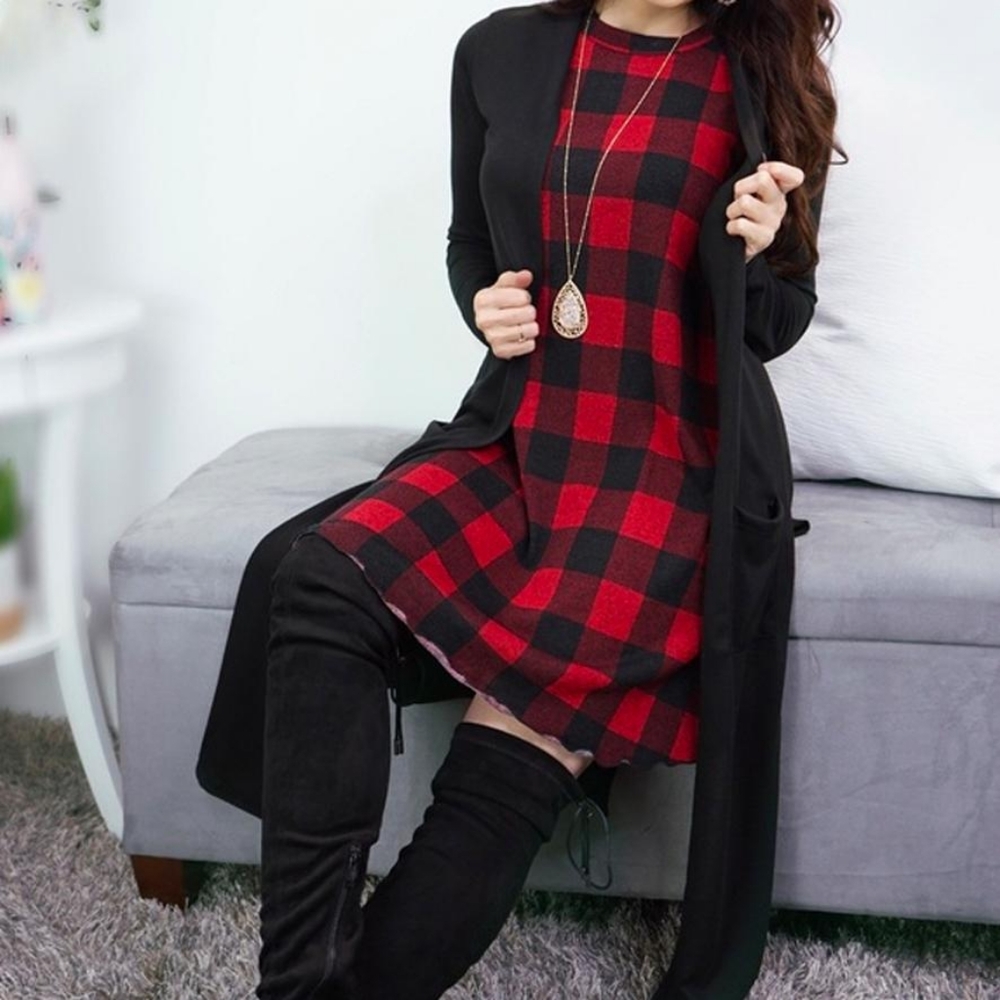 Black Longline Cardigan - Picture 4 of 7